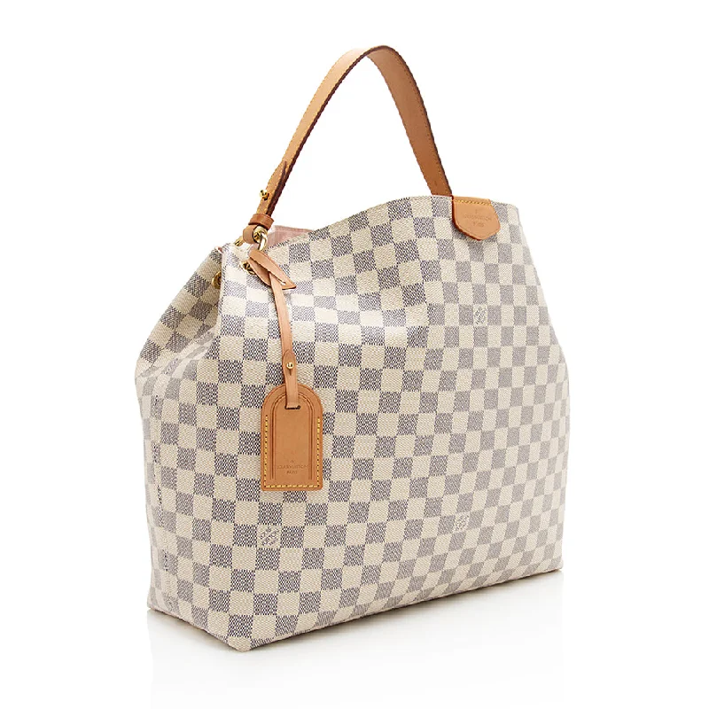 Louis Vuitton Damier Azur Graceful MM Hobo (21753)