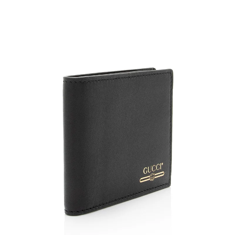 Gucci Calfskin Logo Bi-Fold Wallet (zmHcUT)