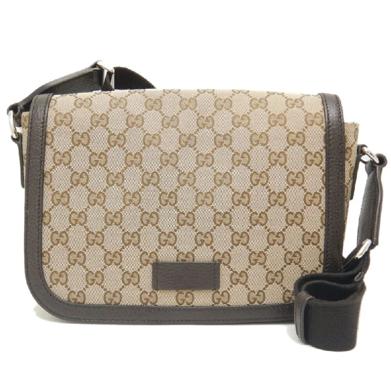 Gucci Shoulder Bag Gg Canvas Beige Brown