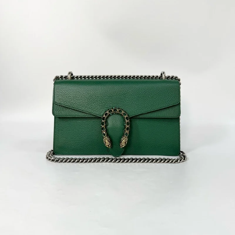 Gucci Dionysus Green Calfskin Bag 28x16cm