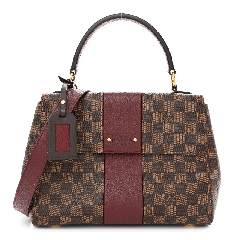 LOUIS VUITTON DAMIER EBENE BOND STREET SHOULDER BAG BORDEAUX