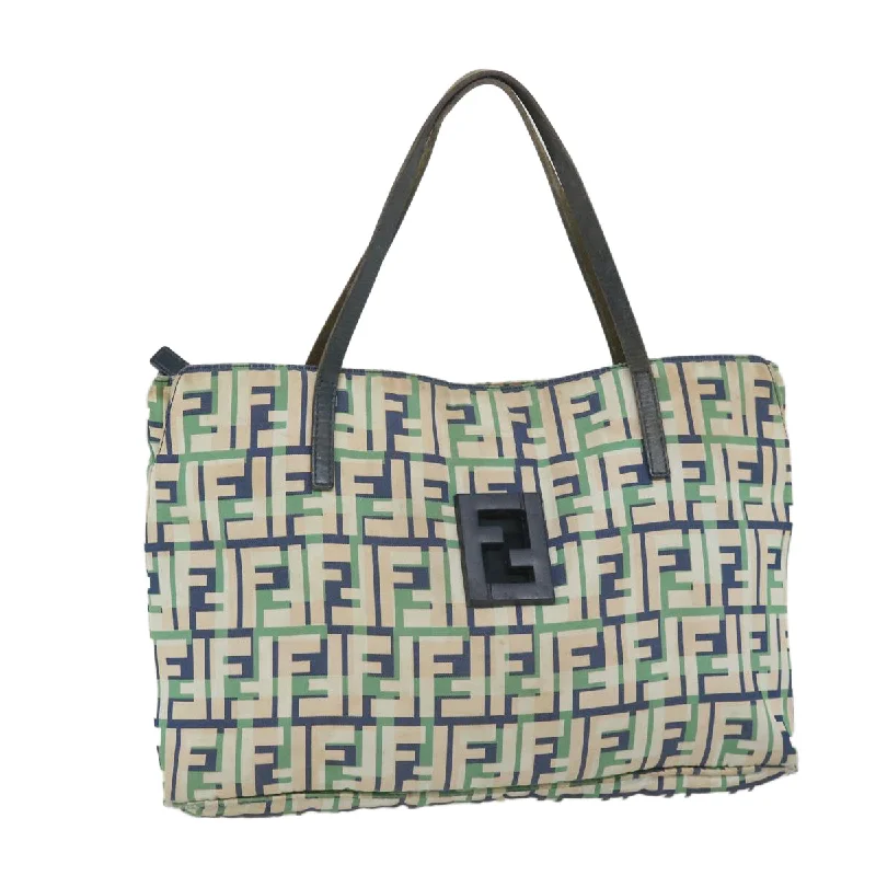 FENDI Zucca Canvas Tote Bag Green  bs9259