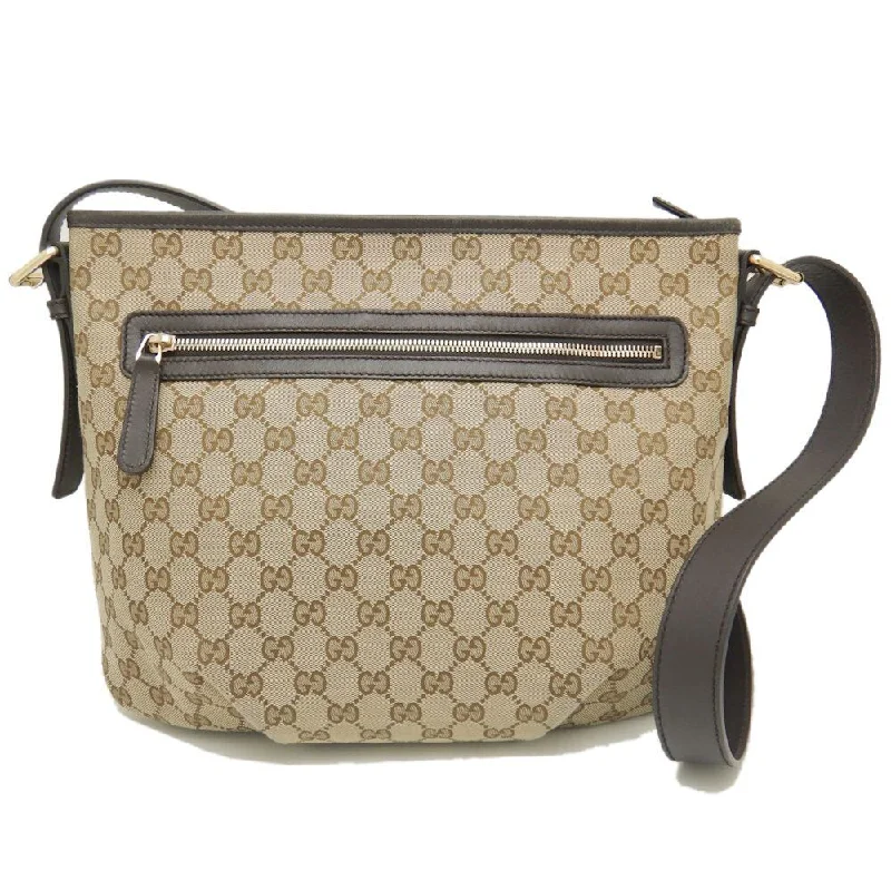 Gucci Shoulder Bag Gg Canvas Beige Brown