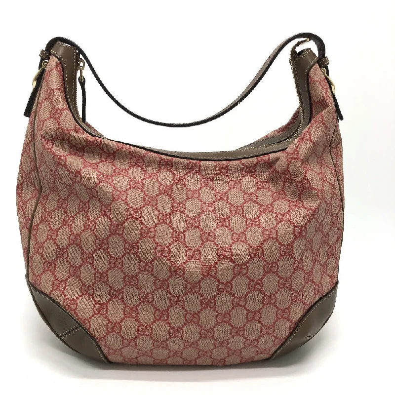 GUCCI Shoulder Bag 309618 GG Supreme Canvas Brown / Red GG hobo/shoulder Women Secondhand