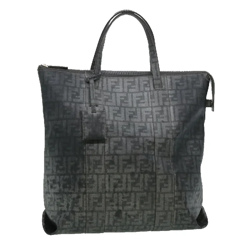 FENDI Zucca Canvas Tote Bag Gray  30392