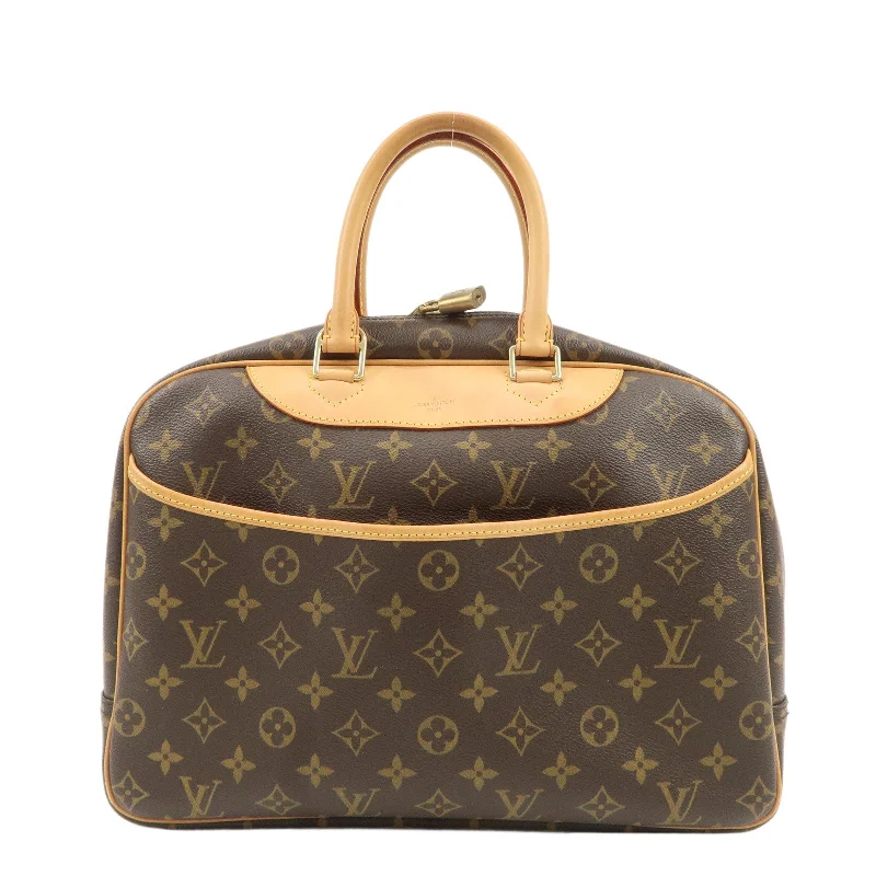 Louis Vuitton Monogram Deauville Hand Bag Brown M47270