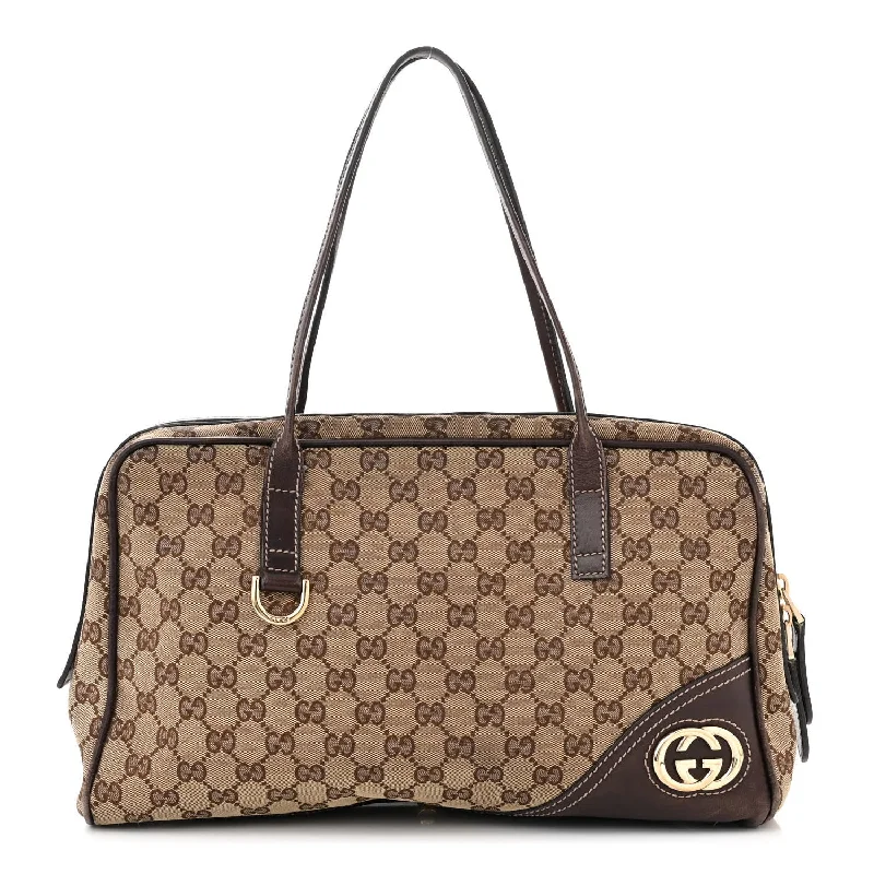 Gucci New Britt Medium Boston Dark Brown