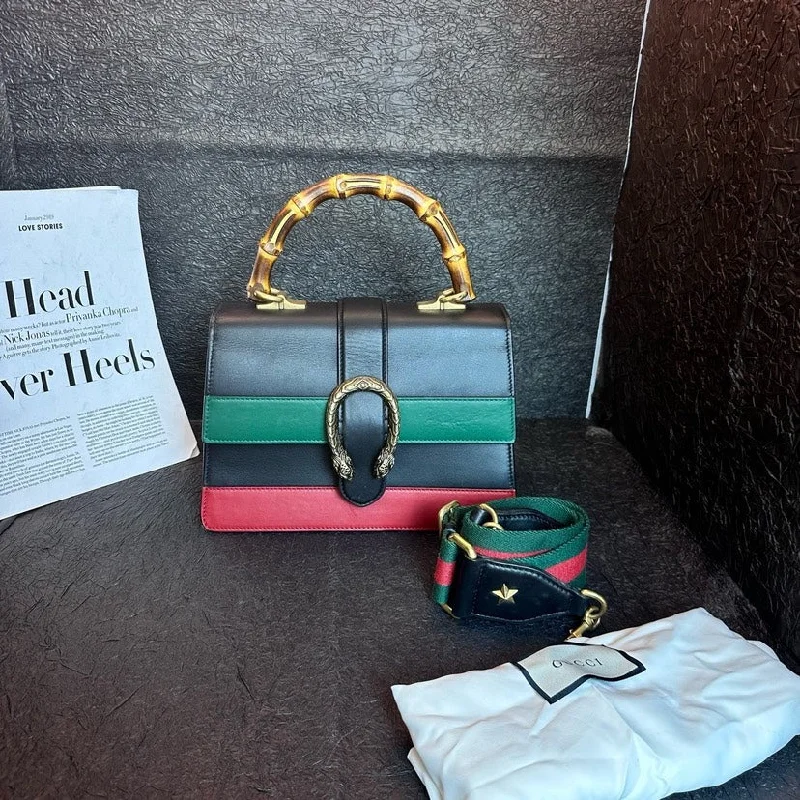 Gucci Dionysus Bamboo Joint Tricolor Bag 26cm