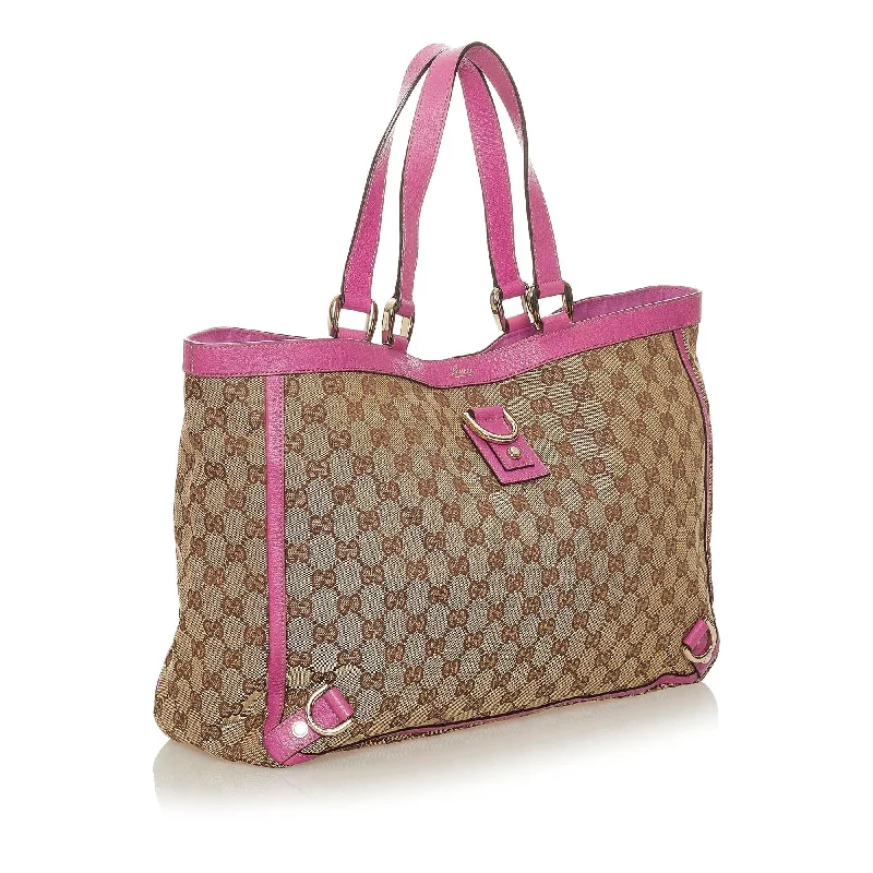 Gucci GG Canvas Abbey D- Ring Tote Bag (27537)