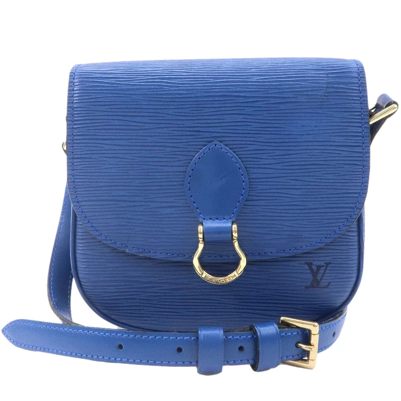 Louis Vuitton Epi Mini Saint Cloud Shoulder Bag Blue M52215