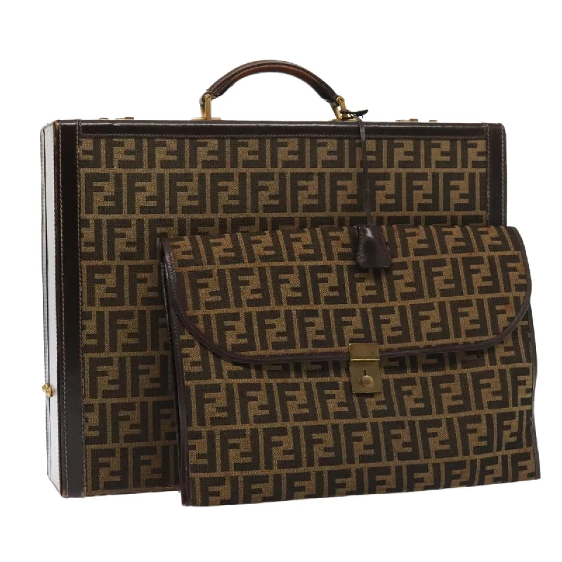 FENDI Zucca Canvas Trunk Brown  91631