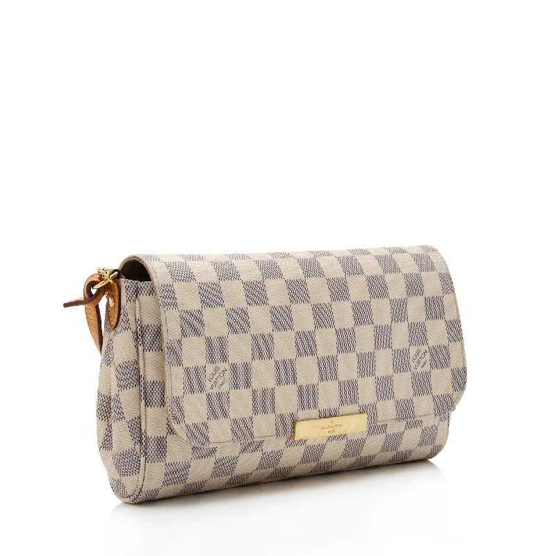 Louis Vuitton Damier Azur Favorite MM Shoulder Bag (juX6f7)