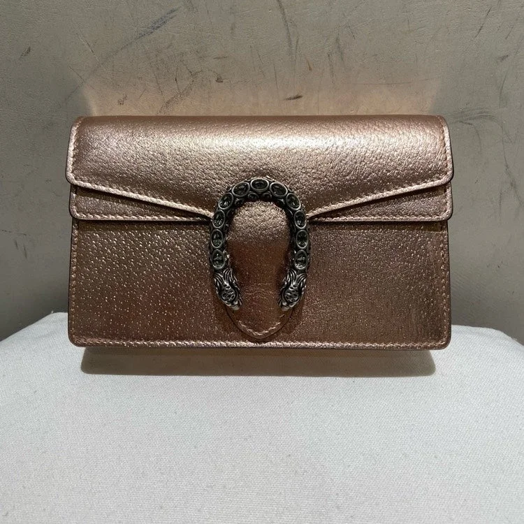 Gucci Dionysus Mini Chain Shoulder Bag Metallic Pink