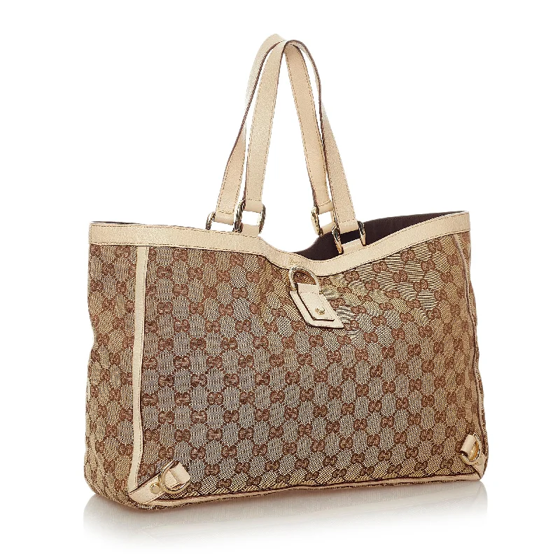 Gucci GG Canvas Abbey D- Ring Tote Bag (27554)