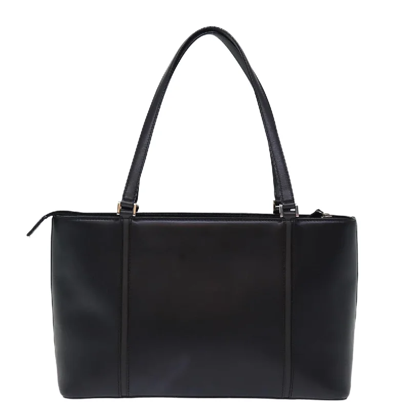 BURBERRY Tote Bag Leather Black  bs14319