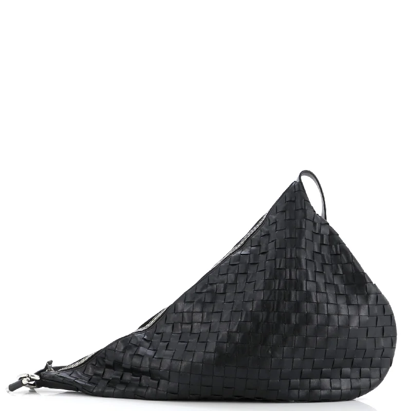 Virgule Shoulder Bag Intrecciato Nappa Large