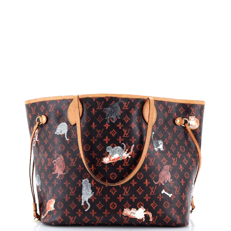 Neverfull NM Tote Limited Edition Grace Coddington Catogram Canvas MM