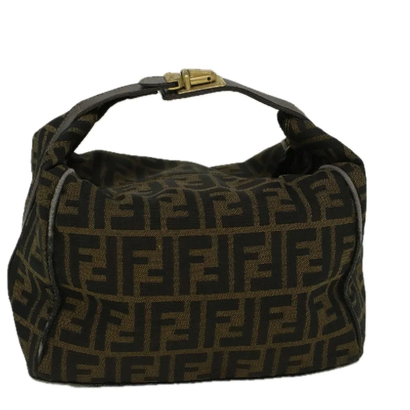 FENDI Zucca Canvas Hand Bag Brown  bs9074