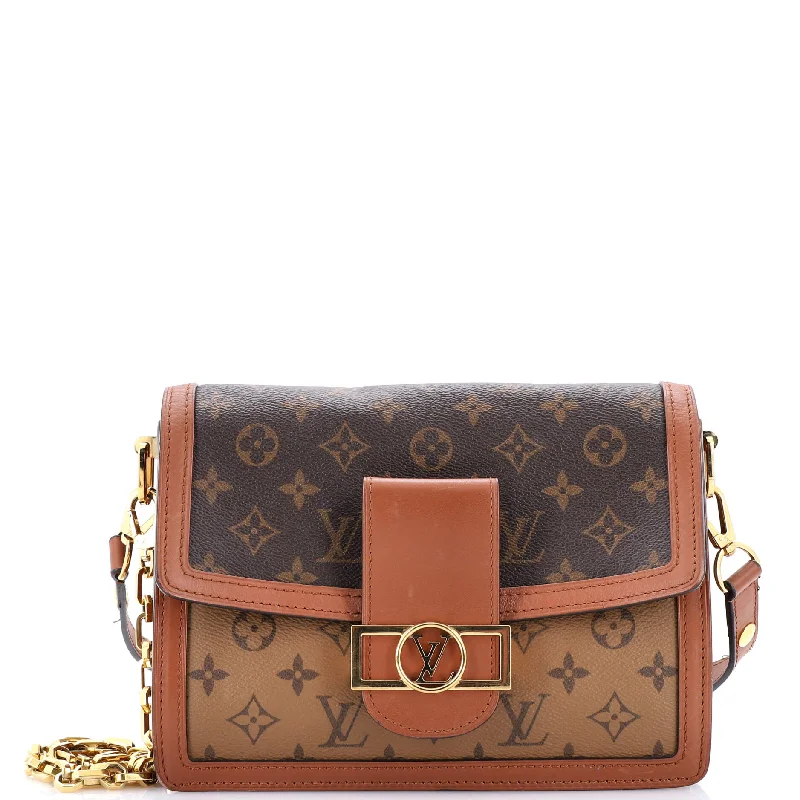 Dauphine Shoulder Bag Reverse Monogram Canvas MM