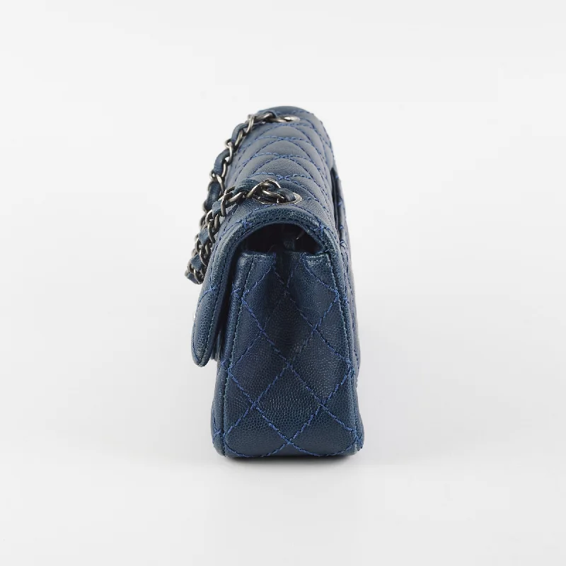 Chanel Mini Rectangular Blue Caviar