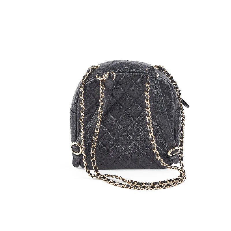 Chanel Mini Caviar Black Backpack - Series 26