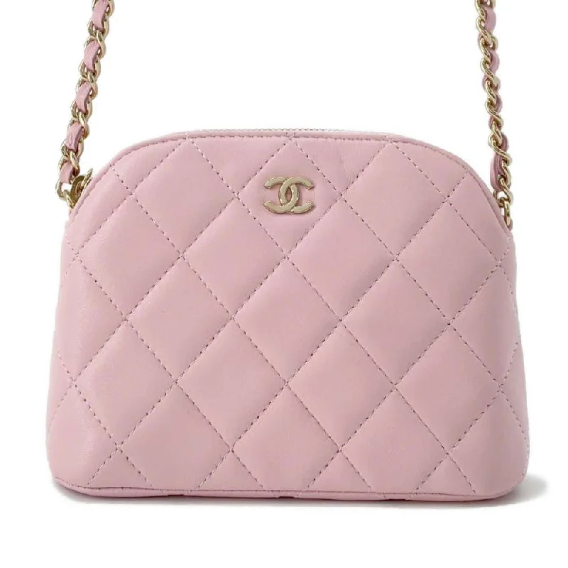 CHANEL Chain Clutch Shoulder Bag Pink AP4000 Lambskin