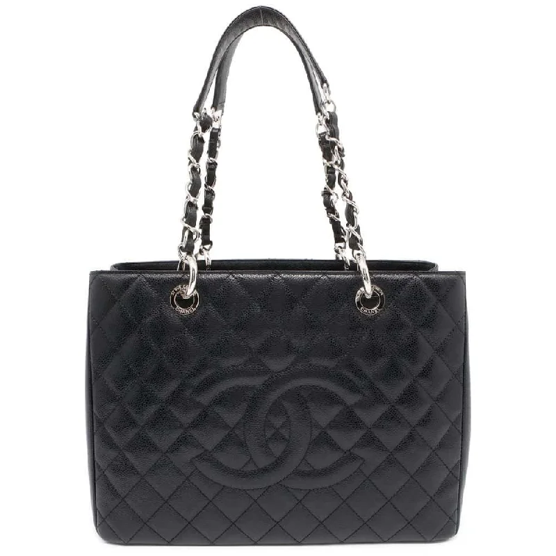 CHANEL Matelasse GST Chain Tote Black A50995 Caviar Leather