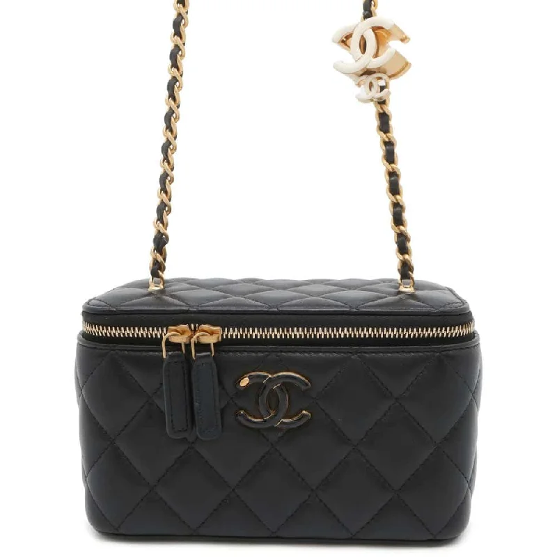 CHANEL Chain Vanity Black AP3940 Lambskin