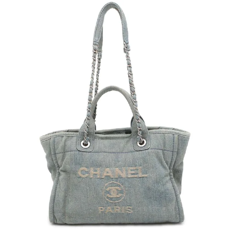 CHANEL Deauville Light Blue AS3257 Denim Size Small