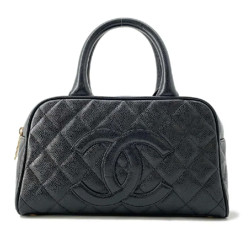 CHANEL Matelasse Mini Travel Bag Black A20996 Caviar Leather