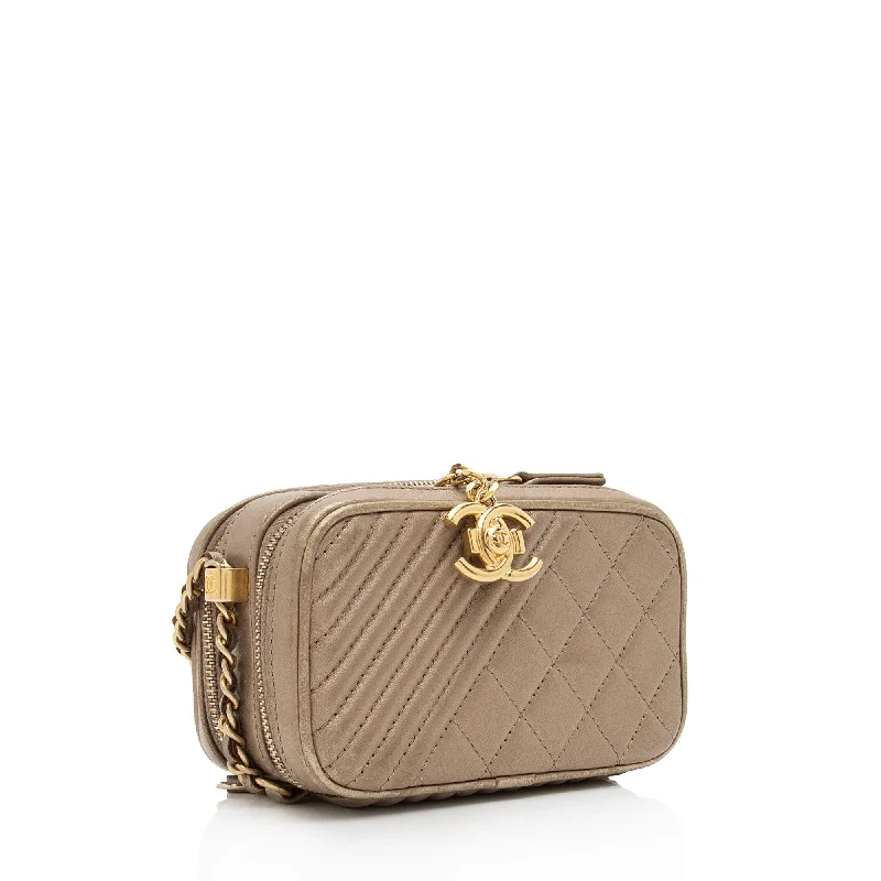 Chanel Metallic Lambskin Coco Camera Mini Shoulder Bag (7xYr5Z)