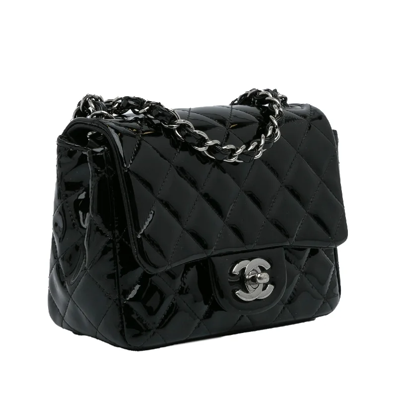 Chanel Mini Classic Square Patent Single Flap (rUMkrs)