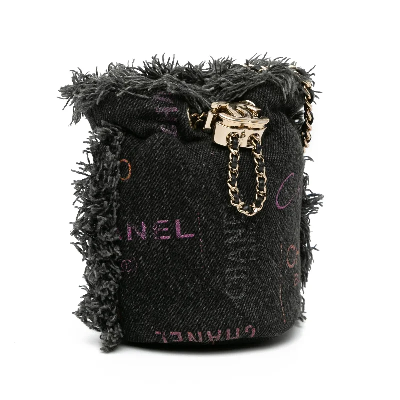 Chanel Mini Denim Mood Bucket with Chain (LvMq1k)