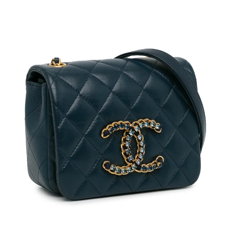 Chanel Mini Lambskin CC Crystal Full flap (tjFZO9)