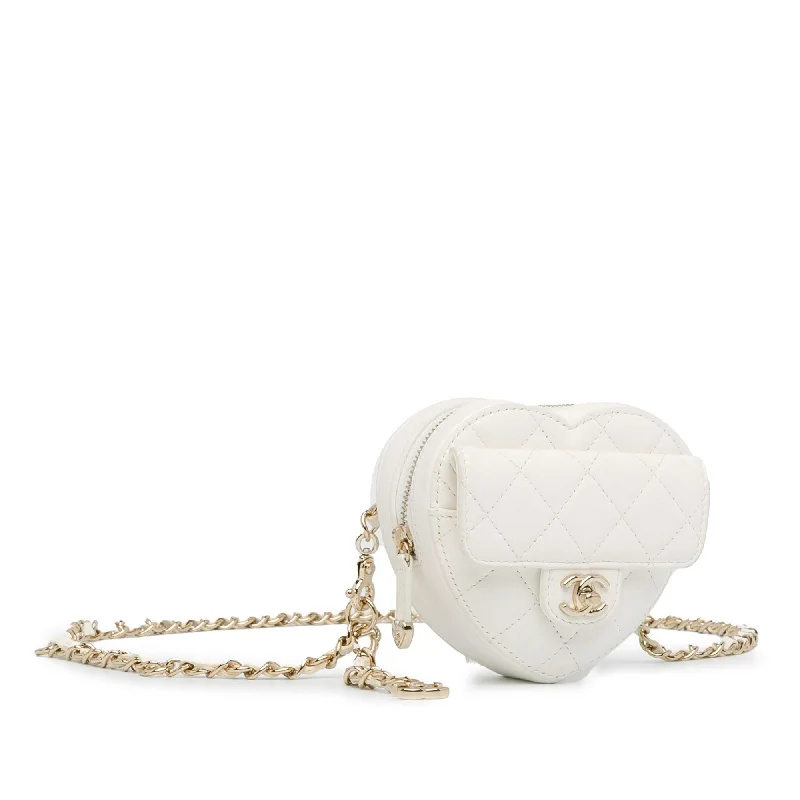 Chanel Mini Lambskin CC in Love Heart Belt Bag (EvulW7)