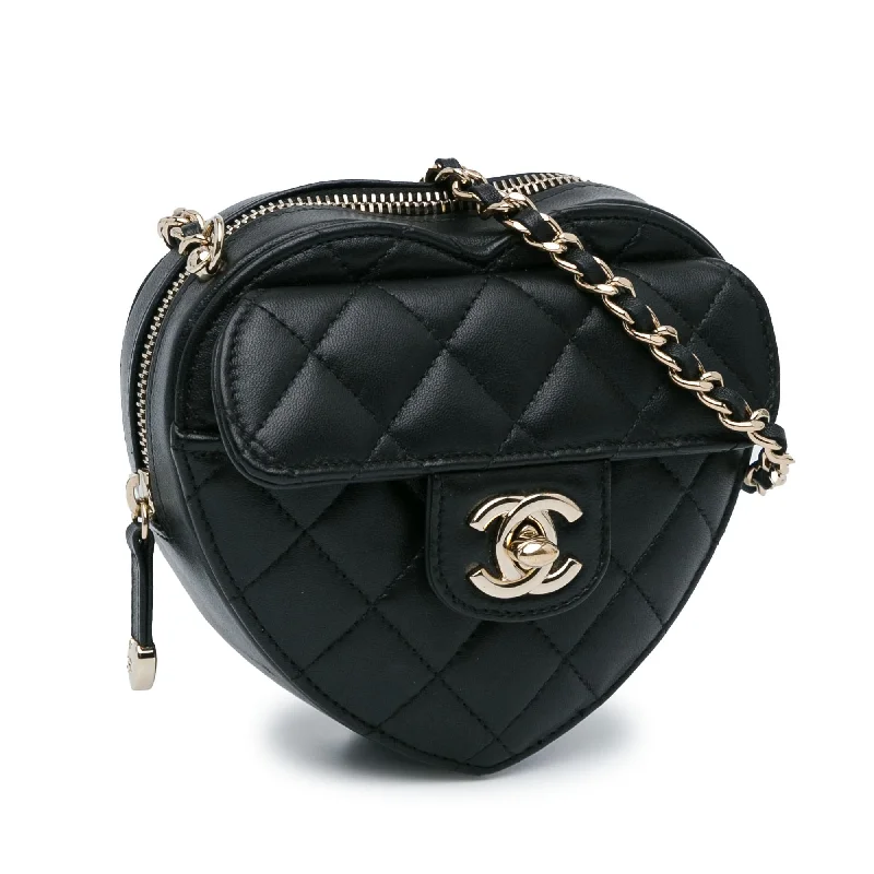 Chanel Mini Lambskin CC in Love Heart Crossbody (m0vSj8)