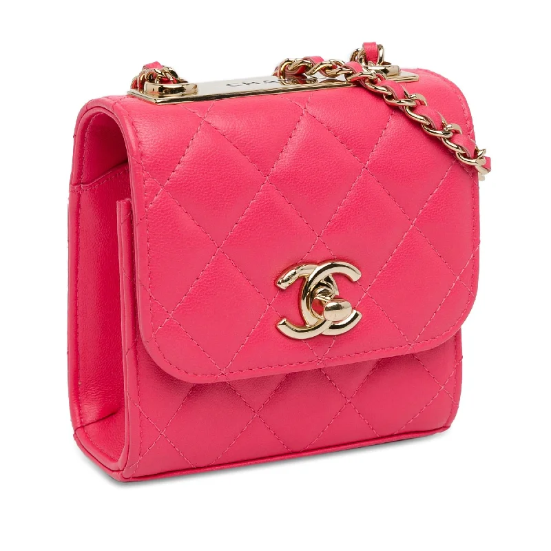 Chanel Mini Lambskin Trendy CC Clutch With Chain (DBlI5L)