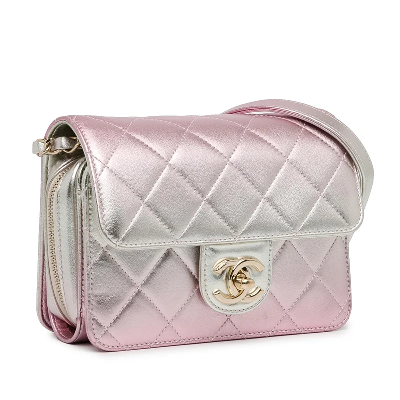 Chanel Mini Metallic Lambskin Like a Wallet Flap Bag (ZFjRuZ)