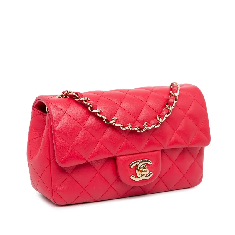 Chanel Mini Rectangular Classic Lambskin Single Flap (aMDNhD)