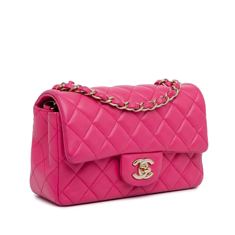 Chanel Mini Rectangular Classic Lambskin Single Flap (P8XmWm)