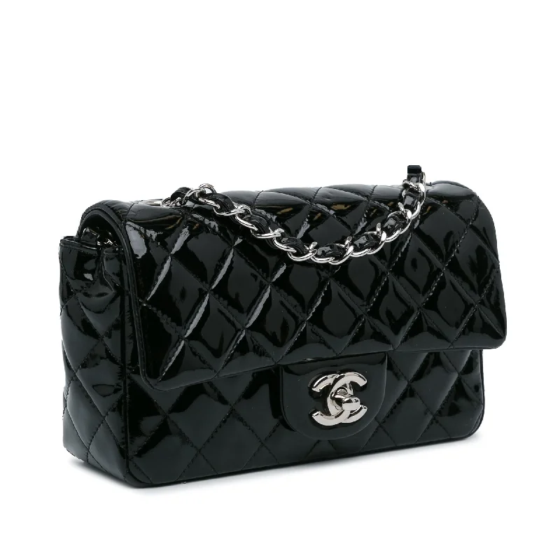 Chanel Mini Rectangular Classic Patent Single Flap (0ku6lp)