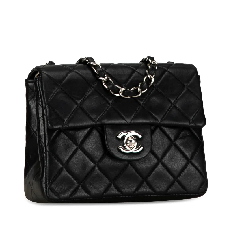 Chanel Mini Square Classic Lambskin Single Flap (0YbHqE)