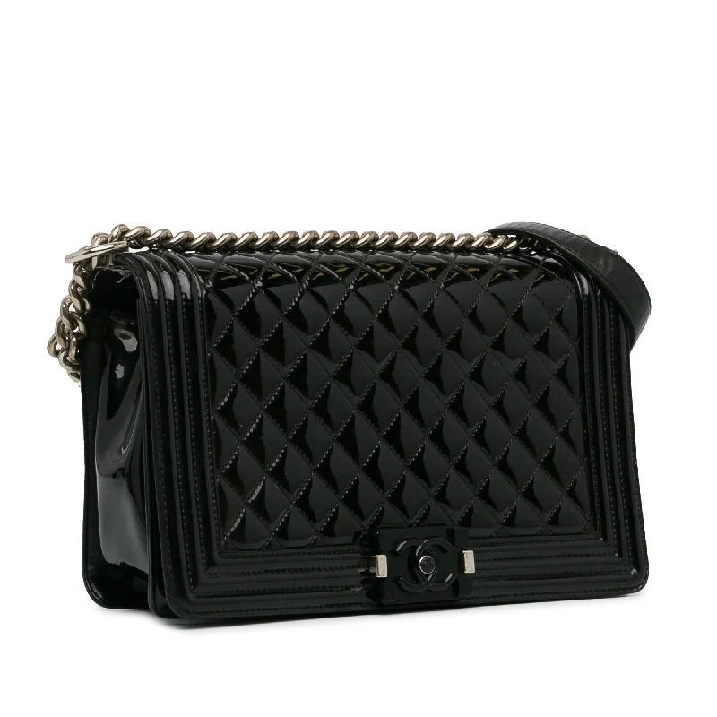 Chanel New Medium Patent Boy Flap (qryhXJ)