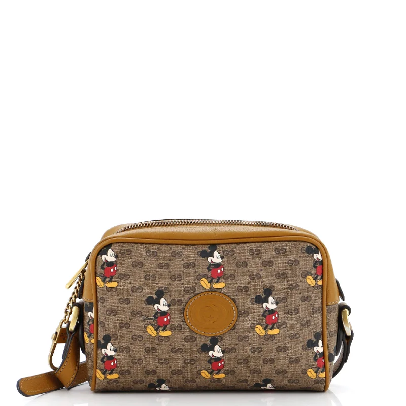 Disney Mickey Mouse Shoulder Bag Printed Mini GG Coated Canvas Mini