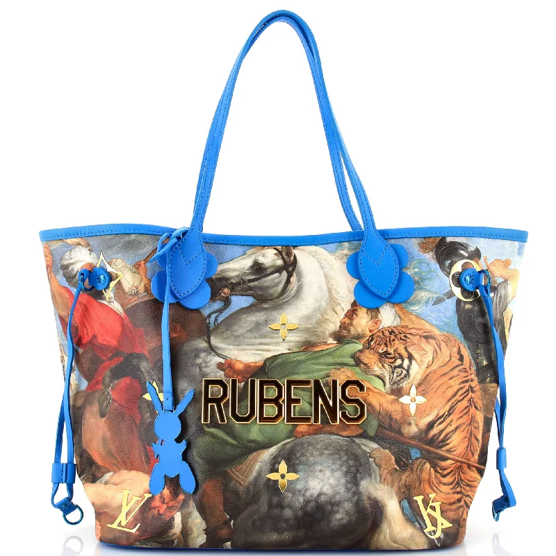 Neverfull NM Tote Limited Edition Jeff Koons Rubens Print Canvas MM